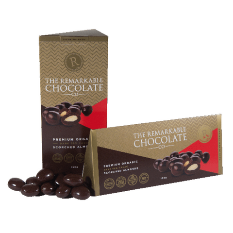 Remarkable Dark Chocolate Scorched Almonds 150g