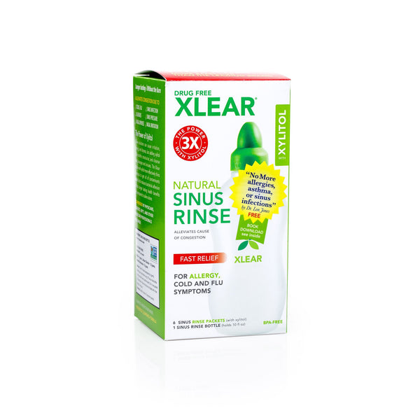 Xlear Sinus Care System Rinse Bottle + 6 Sachets
